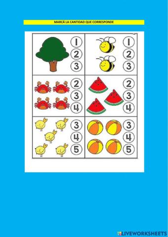 Correspondencia-cantidades