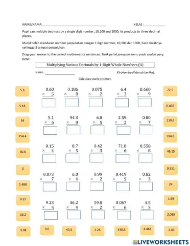 Fractions,decimal and percentages