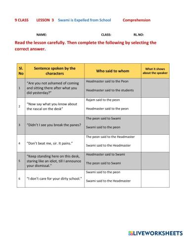 9 class textbook exercises