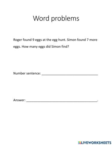 Word Problems - 10