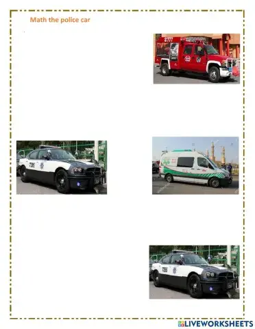 Match the police car