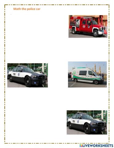 Match the police car