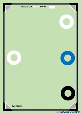 Match the white color