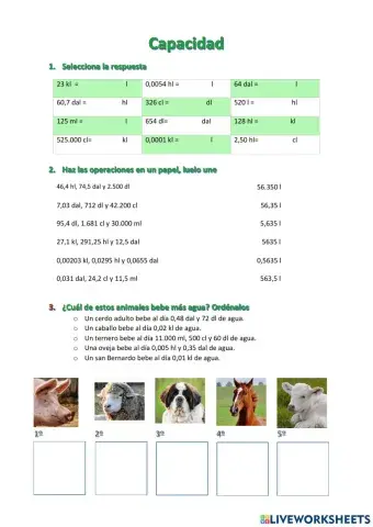 Unidades de capacidad