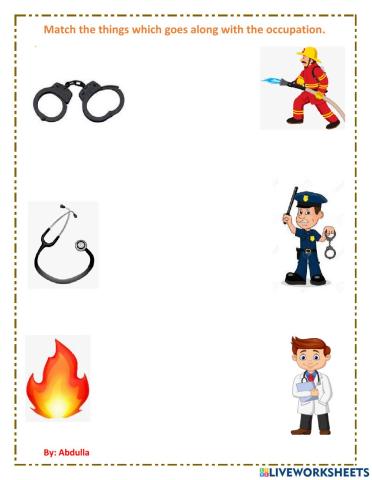 Match community worker with their equipment