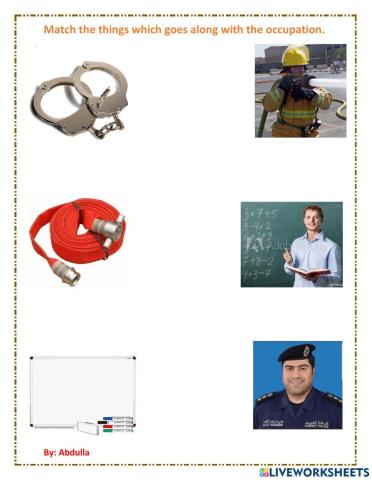 Match community worker with their equipment