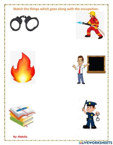 Match community worker with their equipment