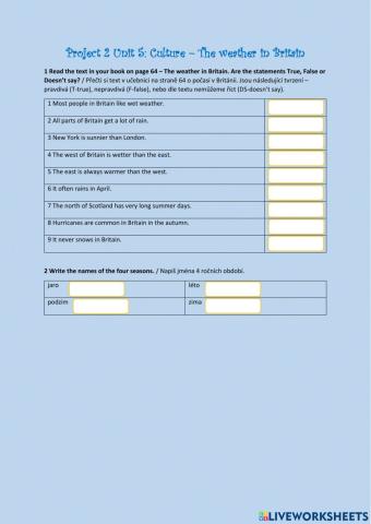 Project 2 Unit 5 Culture