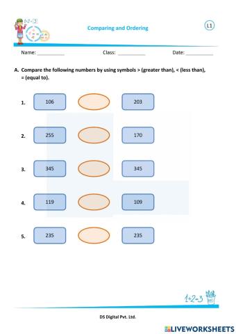 Math - Comparing numbers