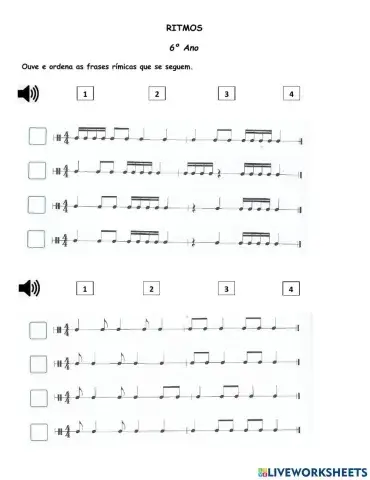 Ritmos 6º Ano