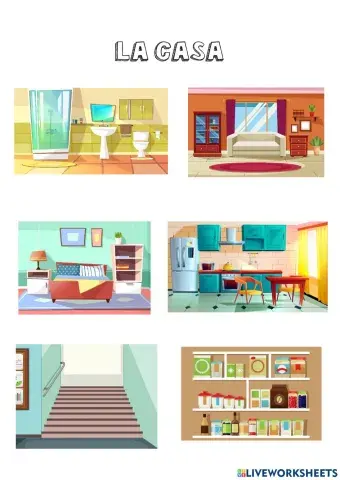 Vocabulario estancias de la casa
