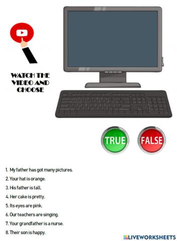 Possessive adjectives listening2