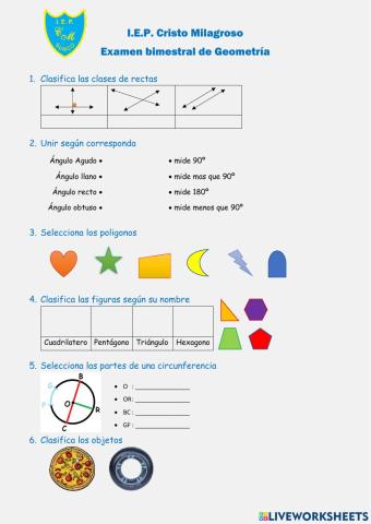 Examen geometria