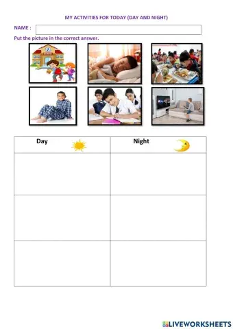 Activities day& night