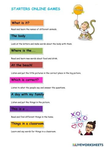 Starters Online Games