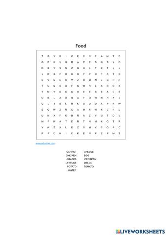 Food alphabet soup