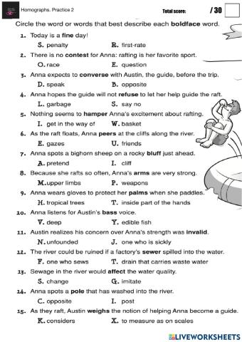 Homographs. Practice 2