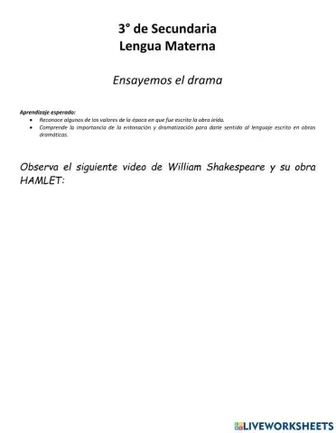 Hamlet de William Shakespeare
