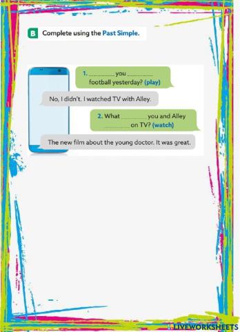 Past simple - interrogative