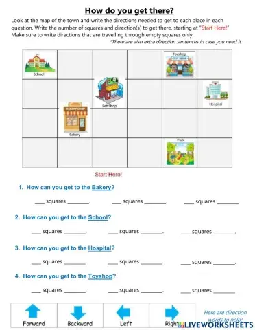 Directions around Town