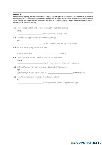 Egzamin ósmoklasisty - karta pracy 14