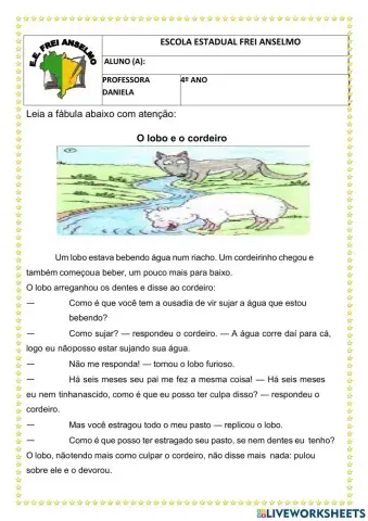 Língua Portuguesa - 4º ano professora Daniela