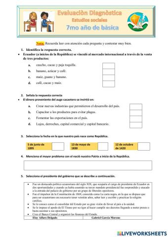 Prueba de diagnóstico EESS 7MO