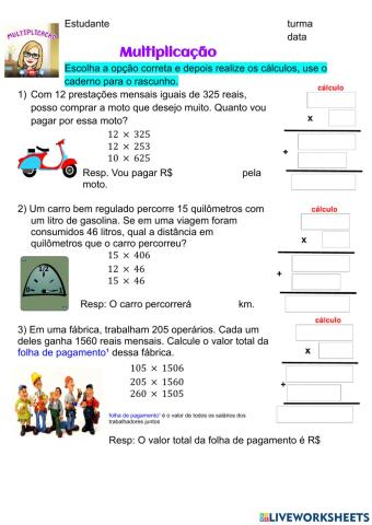 Multiplicação