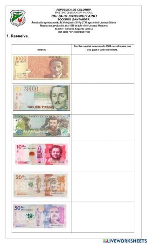 Dinero colombiano