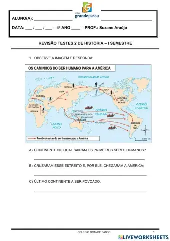 Pré - História  - Migração - invenções