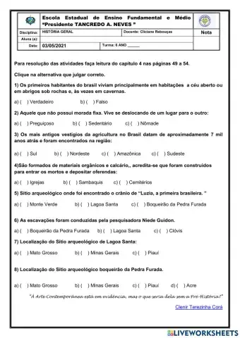 Povos do atual território brasileiro