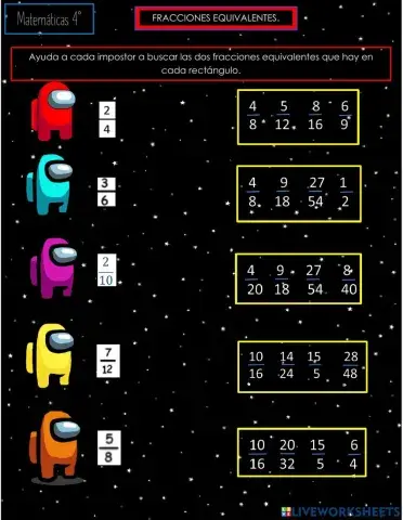 Fracciones equivalentes