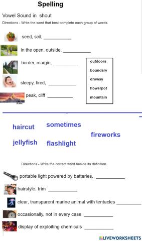 Spelling compound words