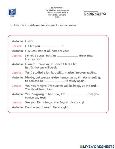 Listen and choose the correct word