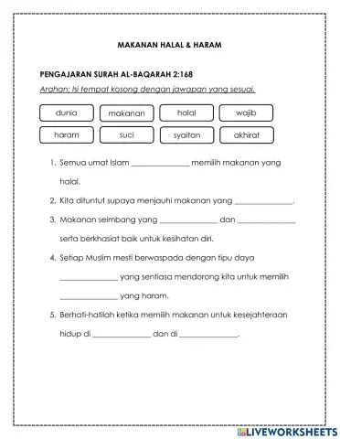 Makanan Halal & Haram