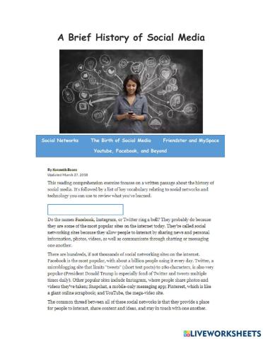 A Brief History of Social Media