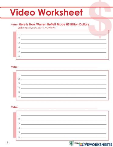 Wealthy Habits Video Worksheet CWS 1 2021
