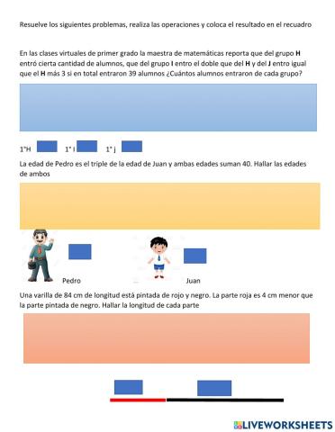 Problemas de ecuaciones