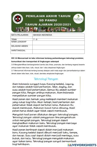 PAT Bahasa Indonesia