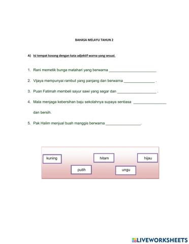 Bahasa Melayu Tahun 2