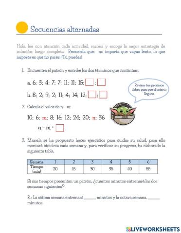 Secuencias alternadas