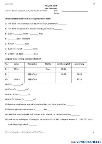 Review PAT 1 Semester 2
