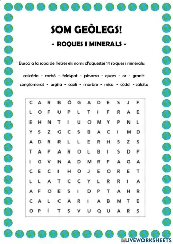 Som geòlegs! Roques i minerals.