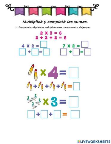 Multiplicación y suma reiterada