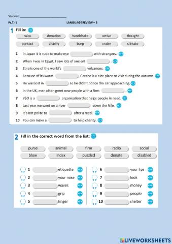 Prime Time - 1 Language Review 6