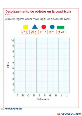 Desplazamiento en cuadricula