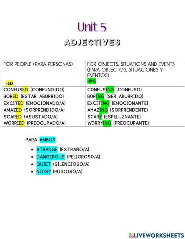 Together 1 - Unit 5 Personalizado