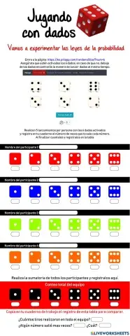 Jugando con dados • Probabilidad