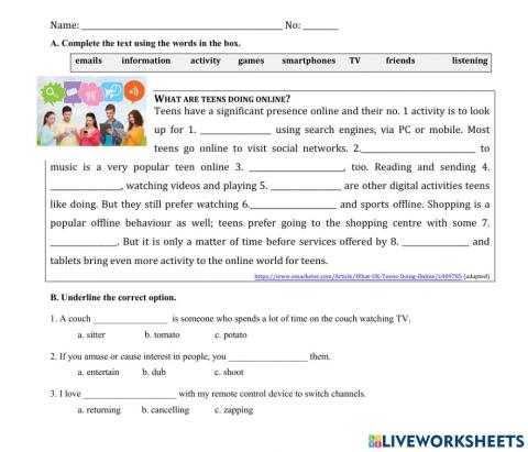 Teens and technology