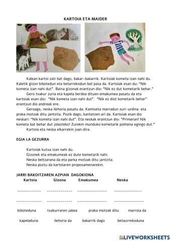 Irakurgaia: Maider, Emilio eta Luna 1